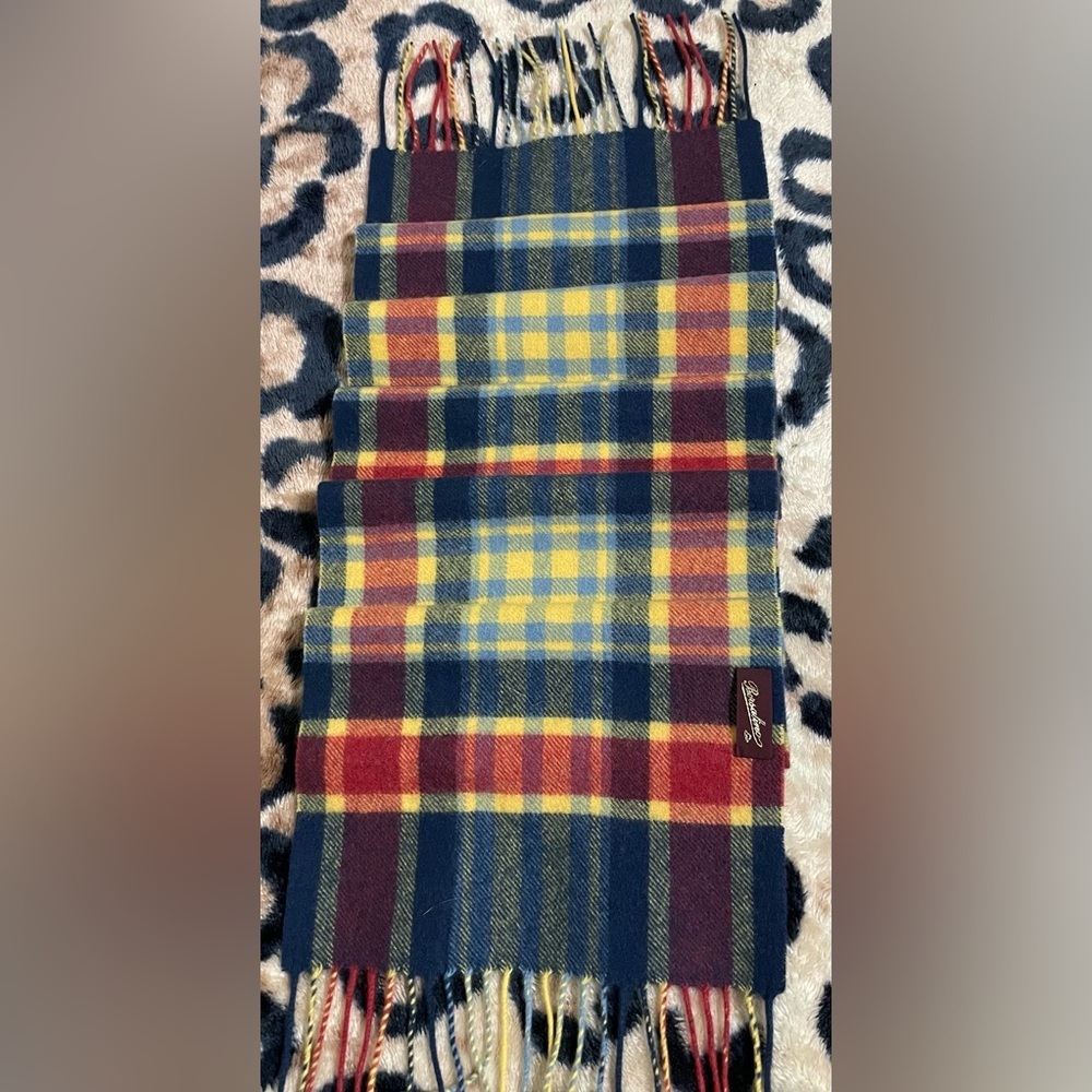 Borsalino Plaid Winter Scarf